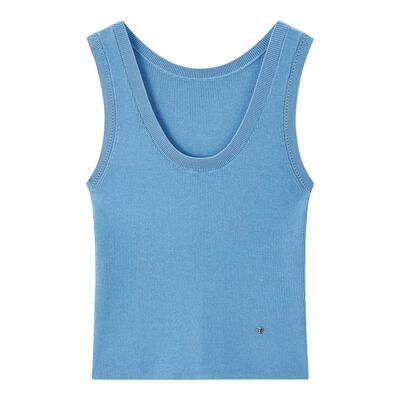 【商场同款】太平鸟女装2026夏季新款三醋酸天丝线背心A1EFF2117