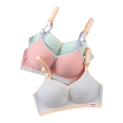 ROVO哺乳内衣产后喂奶专用无钢圈聚拢防下垂收副乳怀孕期睡眠文胸