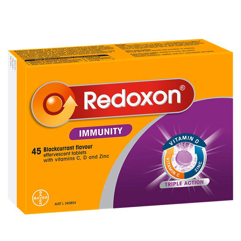 拜耳Redoxon力度伸维生素C45片泡腾片VC增强抵御力VC