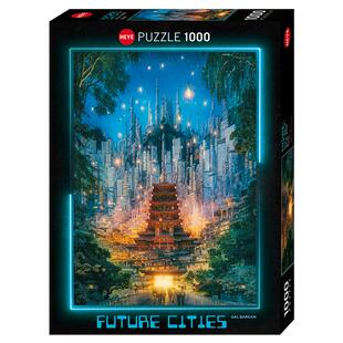 【26新品】HEYE拼图1000一千片未来城市通明塔高颜值高难度成人版