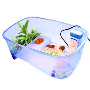 乌龟饲养缸生态缸乌龟冬眠专用家用养龟箱小晒台巴西龟别墅黄缘龟