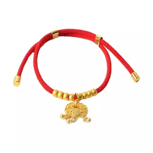 俘获猫咪项圈宠物项链小猫铃铛狗狗无声配新年红色长绳命锁金饰锁