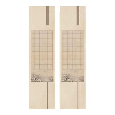 微喷作品纸四尺对开方格四尺整张宣纸半生熟复古书法小楷半熟毛笔字专用蜡染小楷格子纸国展投稿比赛创作用纸