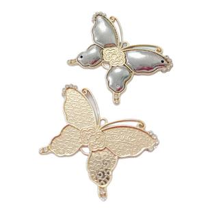 宋锦螺钿点翠DIY压襟挂件底托新中式葫芦琵琶金属底托-非成品