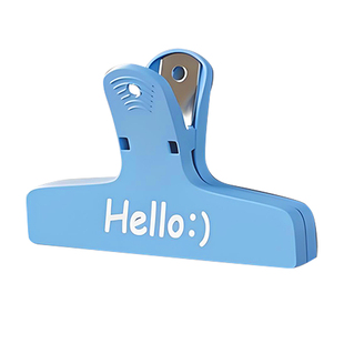 高颜值磁吸冰箱夹多功能文件票据小夹子办公用品带磁性力便签纸夹子简约菜单塑料长尾夹学生画板夹书工具神器