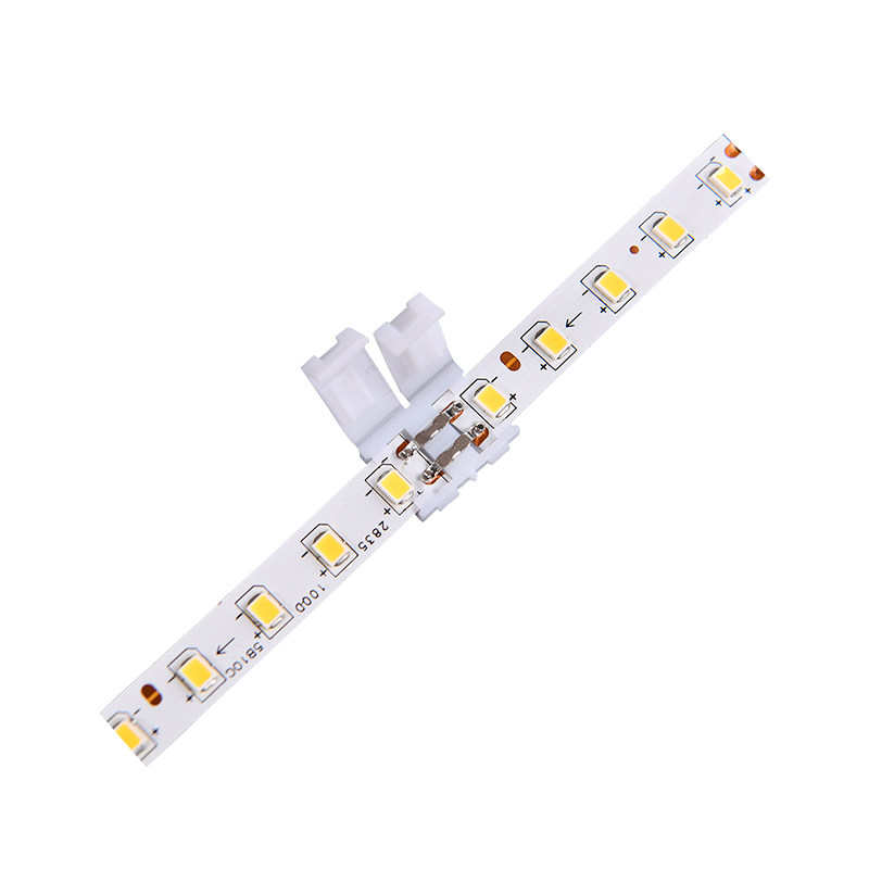 LED低压灯带免焊连接器12V接头8MM快速对接24V单接线转接cob接头