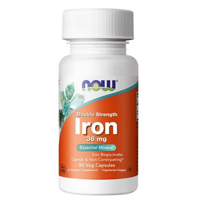 【自营】诺奥美国氨基酸螯合铁补铁剂养气血女性成人36mg 90粒/瓶