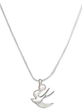 原创燕子｜追逐与飞鸟珍珠项链女