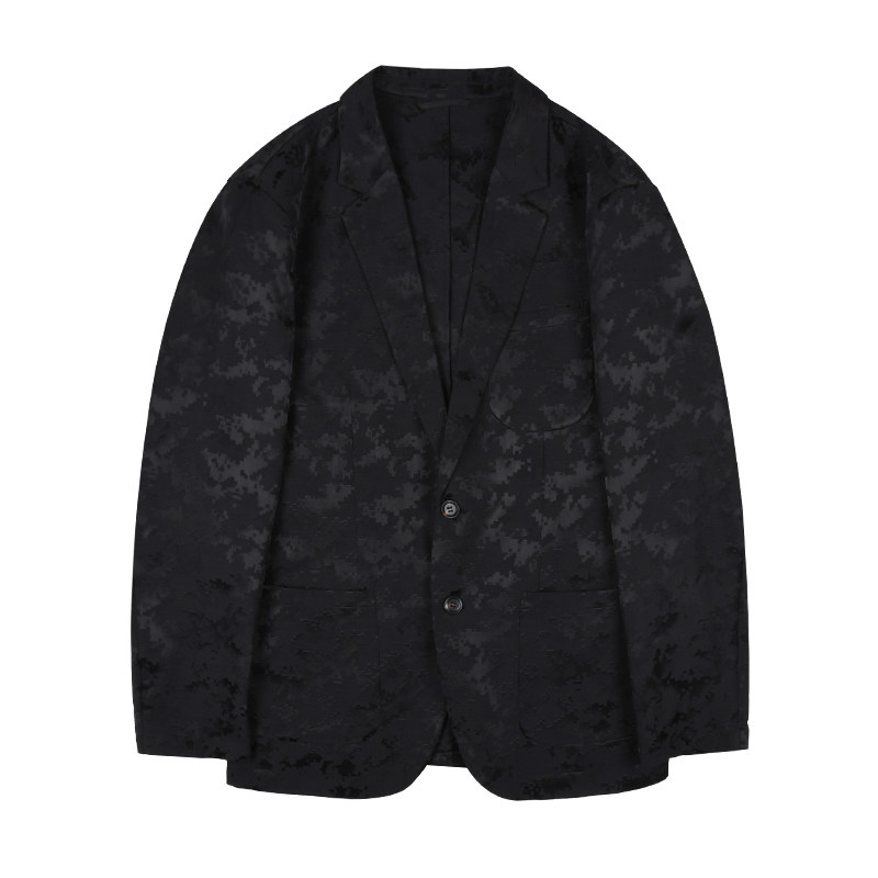 雷迪波尔迷彩提花修身版西服外套