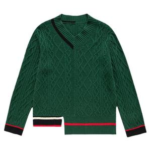 King Deer/鹿王羊绒衫女士V领变化组织套头衫保暖冬季新款