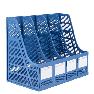 得力9848四栏文件框资料办公用品