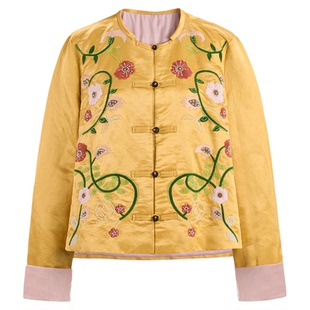 宫小妍【刺绣·久闻花名】热魅力棉新中式秋冬外套5071558