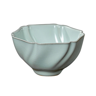 汝窑主人杯单杯葵口杯青瓷茶盏景德镇中式手工陶瓷茶具杯高档送礼