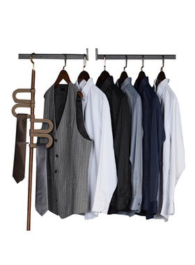 衣帽间摆件简约现代男士衬衫饰品