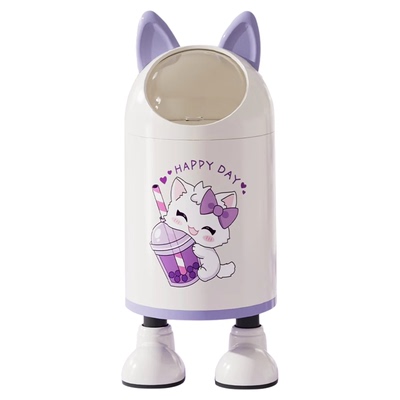 垃圾桶2025新款翻盖收纳桶