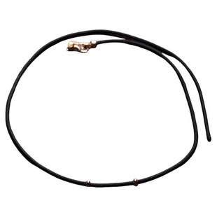 天珠挂绳横穿竖穿挂脖锁骨项链绳子手工编织西藏饰品吊坠玉牌扣绳