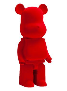 ins潮玩暴力熊植绒克莱因蓝摆件