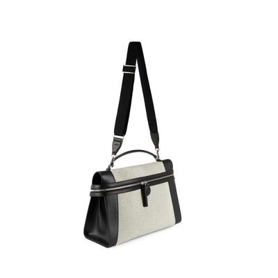 SUSEN新品花园包帆布真皮包