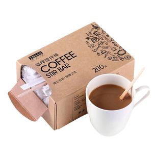 咖啡搅拌棒一次性木质加长取蜂蜜棒勺实木热饮料搅拌棍杆儿咖啡棒