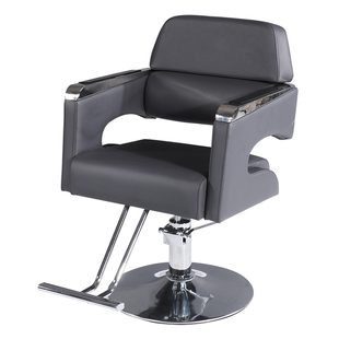 理发店椅子发廊专用椅不锈钢美发店椅子升降理发椅可放倒剪发椅子