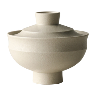 九土日式复古炖盅汤盅家用陶瓷炖罐燕窝小炖盅燕窝炖盅一人食碗杯