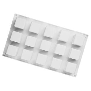 创意正方形硅胶制冰格巧克力芝士乳酪奶酪慕斯蛋糕烘焙模具食品级