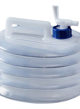 户外折叠带龙头塑料储水桶3-6L