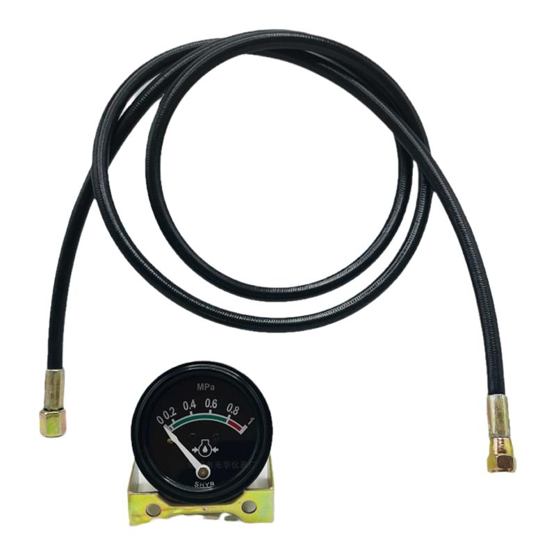 装载机铲车农用车改装仪表12V24V通用精品直感式机油压力表防爆管