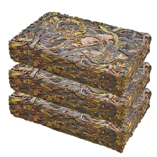 云南百年普洱茶老树茶昔归黄片砖古树黄金叶生茶砖茶750克3片甘甜