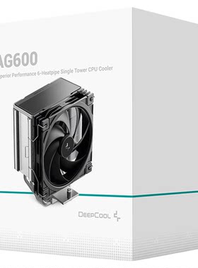 九州风神玄冰AG600风冷散热器/升级聚风环风扇/热管偏置不挡内存