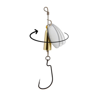 飞旋复合亮片路亚翘嘴鲈鱼噪音配件重假饵螺纹T尾软饵曲柄钩远投