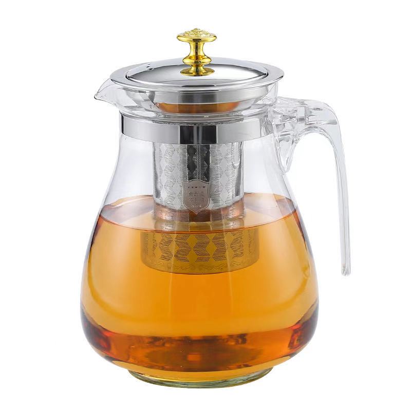 沃酱 玻璃茶壶飘逸杯泡茶壶耐热茶壶