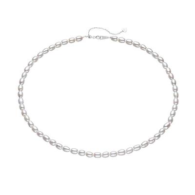 黛米S925银小米粒珍珠锁骨颈链女