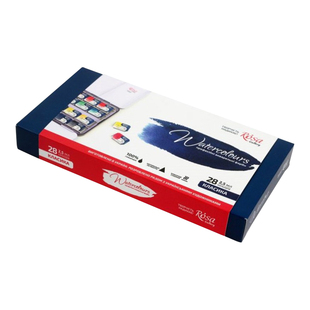 乌克兰进口罗莎rosa艺术家水彩大师级固彩全块套装单色自选80色