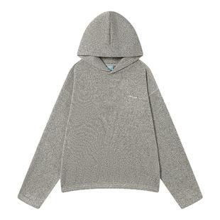 CryingCenter花纱摇粒绒慵懒廓形连帽卫衣保暖春秋冬季男女款