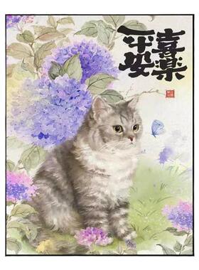 宠物照片数字油画定制纪念品装饰