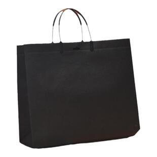 纯色叉耳礼品袋服装店无纺布手提袋免税店环保广告购物袋定制logo