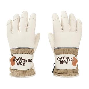 KK树儿童滑雪手套防水防风男女童冬季加绒加厚自发热保暖五指防滑