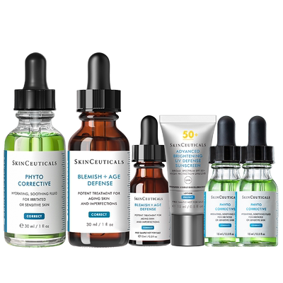 【顺丰速达】修丽可色修+果酸面部精华套装 舒缓修护祛痘控油