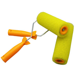 8寸拉毛滚筒大中小花涂料进口海绵滚筒刷内外墙真石漆肌理漆工具