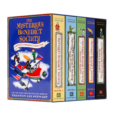 现货本尼迪特天才神秘会社5册 英文原版小说 The Mysterious Benedict Society Boxed 儿童冒险推理侦探小说 迪士尼悬疑冒险剧原著