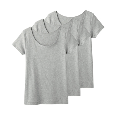 春夏纯棉短袖郡是透气打底3件装