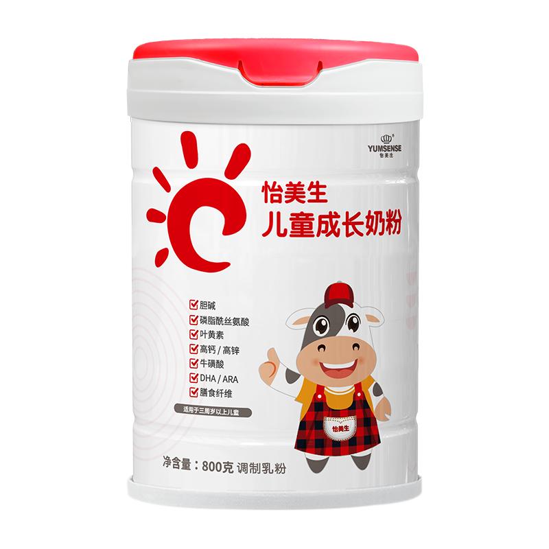 【整箱6罐】儿童成长奶粉3-15周岁高钙牛奶粉怡美生官方旗舰店