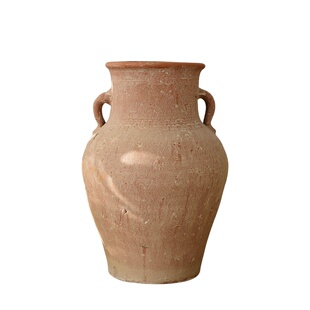 家居手工陶罐粗陶花瓶多肉花盆桌面复古装饰花器土陶插花干花坛子