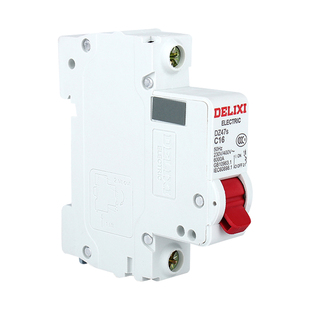 德力西1p空气开关断路器家用DZ47s空开1a8a10a16a20a25a32a40a63A