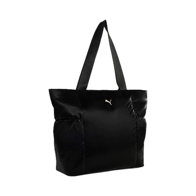 PUMA彪马女包运动包女士复古黑色手提包学生上课大容量托特包拎包