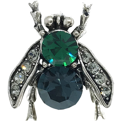 米小图复古苍蝇小扣针胸针