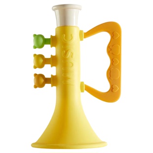 小喇叭儿童玩具宝宝婴儿可吹哨子口哨乐器无毒硅胶6个月以上 口琴