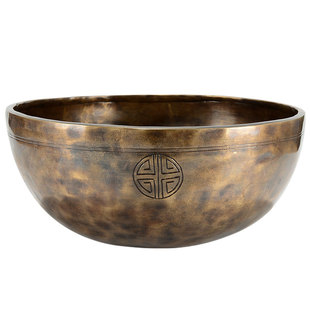 尼泊尔手工满月颂钵瑜伽用钵音碗室内家用冥想钵铜磬音钵铜摆件