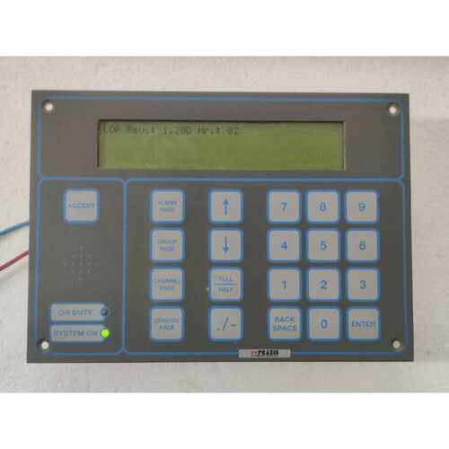 Praxis Automation 98.6.020.600D Operator Interface Panel